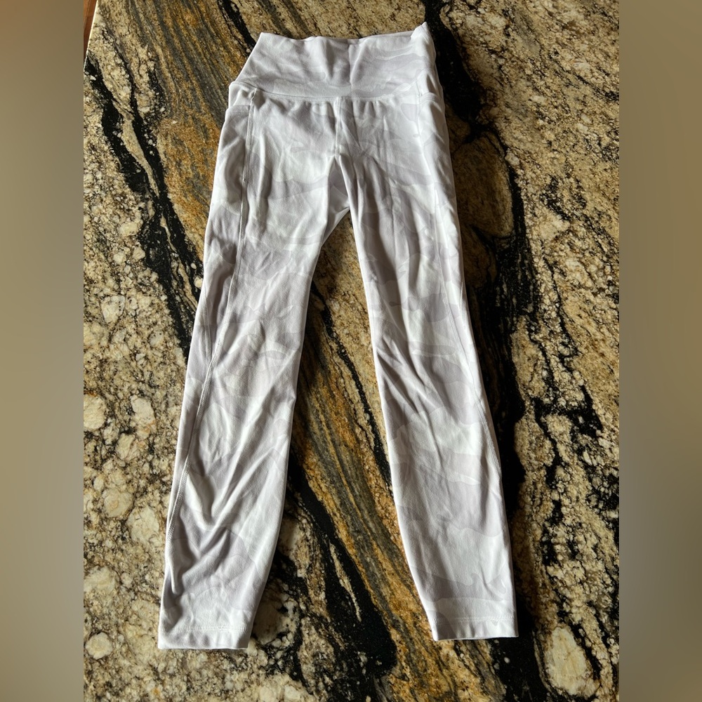 RBX Women’s white camouflage workout leggings